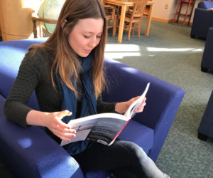 English major says her goal is to bring artistic creativity to the community