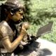 Long-time Westminster employee honors late wife with statue