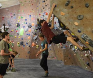 Students compete in 11th annual Westminster bouldering competition